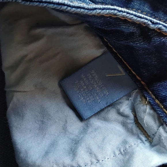 Almost Famous Distressed High Rise Blue Jeans - Picture 4 of 8